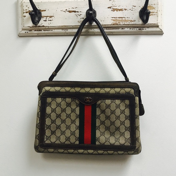 Gucci Handbags - Gucci Accessory Collection Brown Monogram Purse